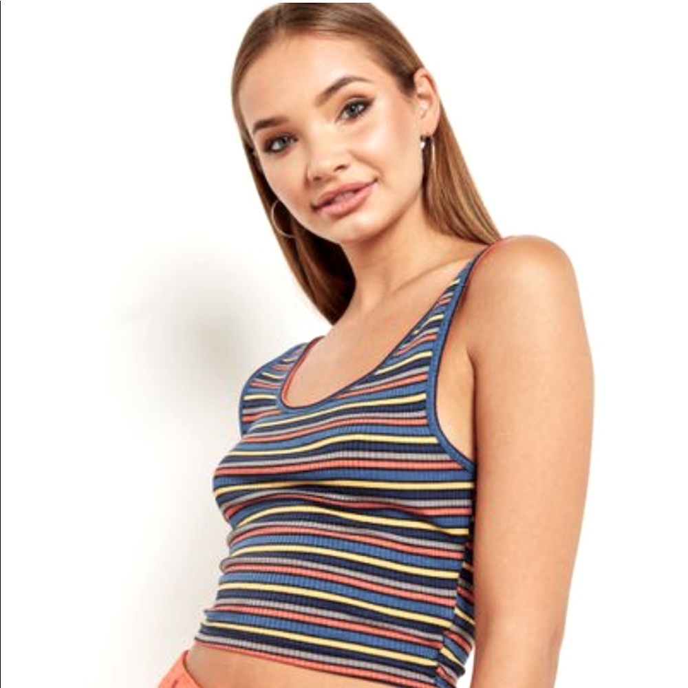 Body by Victoria Secret Striped Tank Top Light Compression